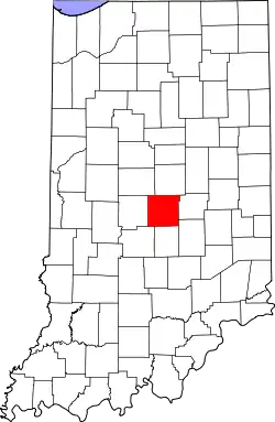 State map highlighting Marion County