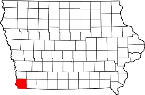 State map highlighting Fremont County