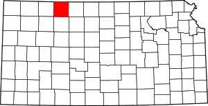 State map highlighting Norton County