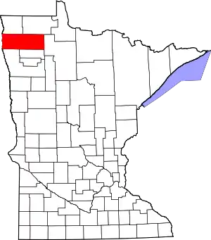 State map highlighting Marshall County