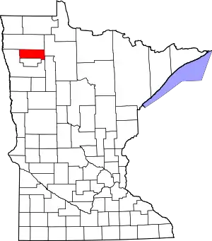 State map highlighting Pennington County