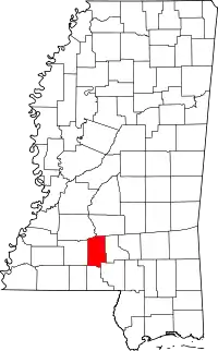 State map highlighting Lawrence County