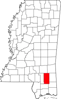 State map highlighting Perry County