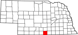 State map highlighting Franklin County