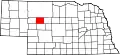 State map highlighting Hooker County