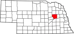 State map highlighting Platte County