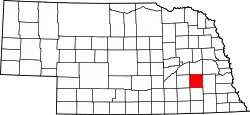 State map highlighting Seward County