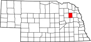 State map highlighting Stanton County