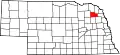 State map highlighting Wayne County