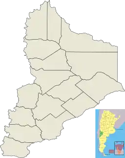 Huinganco is located in Neuquén Province