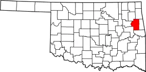 Cherokee County map