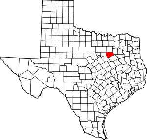 State map highlighting Ellis County