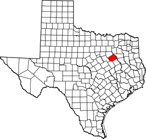 State map highlighting Navarro County