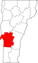 Rutland County map