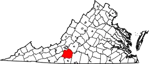 State map highlighting Franklin County