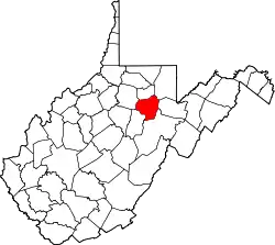 State map highlighting Barbour County