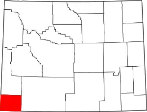 Uinta County map