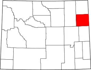 Weston County map