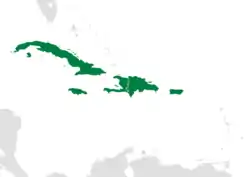 Location within the Caribbean