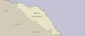 Map of the Muscat Governorate