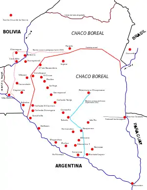 Image 30Chaco war map (from History of Paraguay)