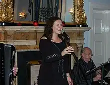 Maria McCool performing at the launch of her album Doagh on 4 December 2009