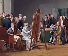 The atelier of Madame Vincent, painting from 1808 now in the Neue Pinakothek, Munich.