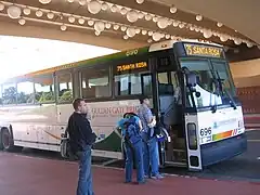 Marin Transit serves the Civic Center.