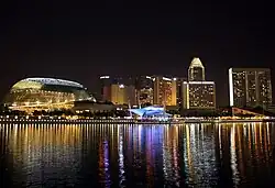 Marina Central, with Marina Bay in the foreground.