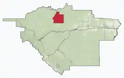 Location within Yellowhead County