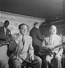 Marty Marsala and Bud Freeman.Photo: William P. Gottlieb.