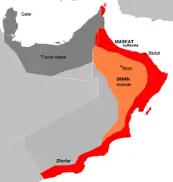 The last Imamate of Oman and the Sultanate of Muscat in the 20th century