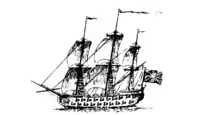 Commanded by Tyng - Massachusetts (frigate), Flagship for Siege of Louisbourg, 1745