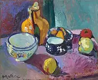 Henri Matisse (1869–1954), Dishes and Fruit (1901), Hermitage Museum, St. Petersburg, Russia