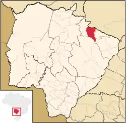 Location in Mato Grosso do Sul  state