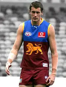 Matthew Leuenberger during a Brisbane Lions training session