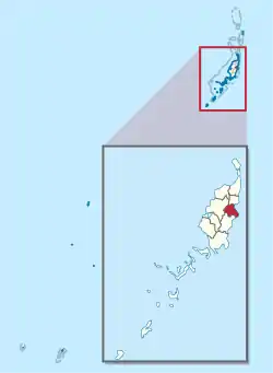 Location of Melekeok in Palau