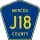 County Road J18 marker