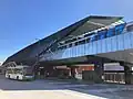 Mernda station viewed from the ground level