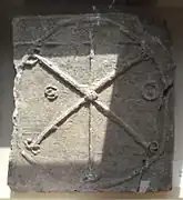 Merovingian sarcophagus symbol, 6-7th century, Paris. Musée Carnavalet