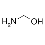 methanolamine, from the reaction of ammonia with formaldehyde