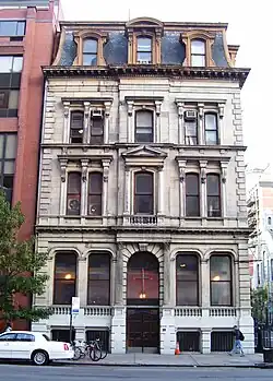 #61: This building was built in 1867 as a bank, but has been a church since 1937. (New York City Landmark, 1969)