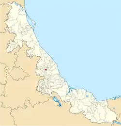 Location in Veracruz