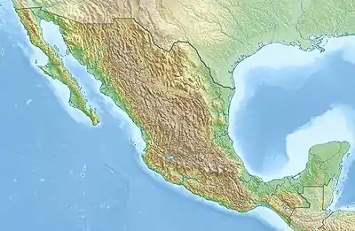 Map showing the location of Lagunas de MontebelloNational Park