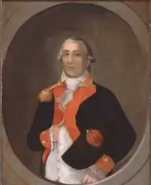 Portrait of Lieutenant Michel Dragon, father of Marianne Celeste Dragon, c. 1810