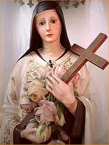 Michelangelo Zambelli: Santa Teresa de Lisieux com rosas