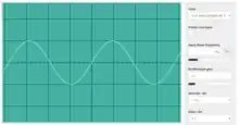 Pure tone oscillogram of middle C (262 Hz). (Scale: 1 square is equal to 1 millisecond)