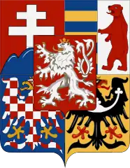 Middle coat of arms(1918–1938 and 1945–1961) of Czechoslovakia