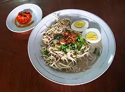 Mie Celor (a soupy noodle dish from Palembang)