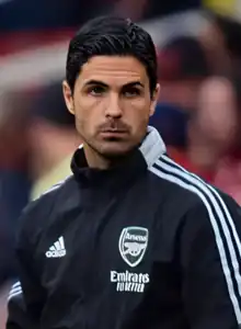 Arteta managing Arsenal in 2021